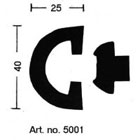 Fenderlister med monteringsliste